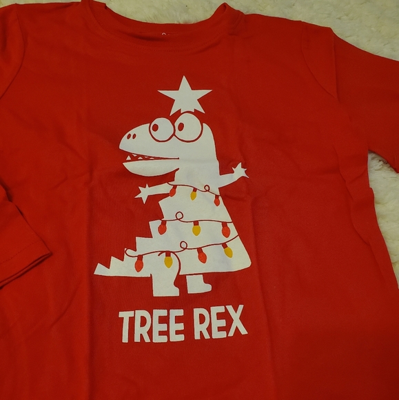 TStars Tree Rex red long sleeve t-shirt - Picture 4 of 9